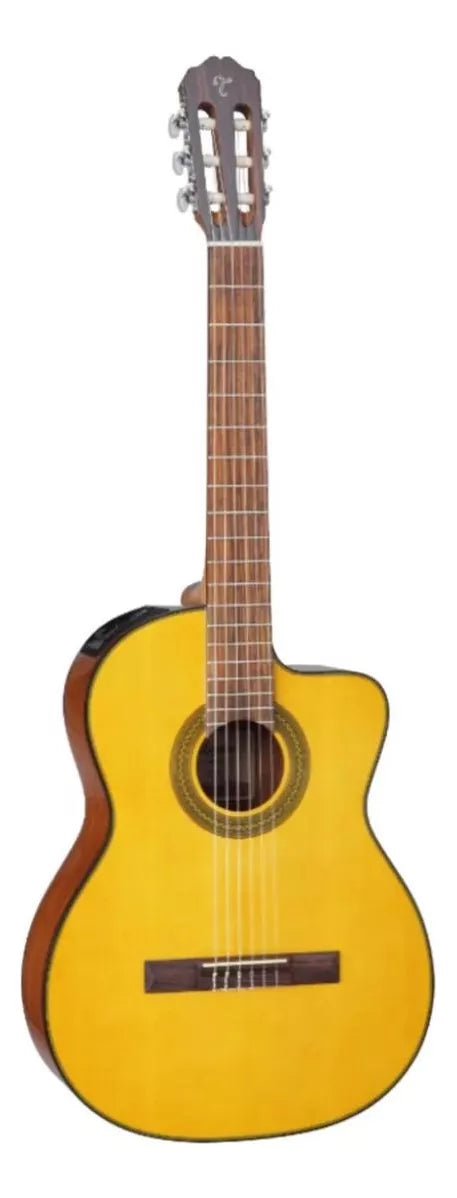 Violão clássico Takamine GC1CE para destros natural ébano brilhante