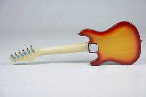 Guitarra elétrica infantil Class CLK10 mini strato de tília cherry sunburst brilhante com diapasão de bordo