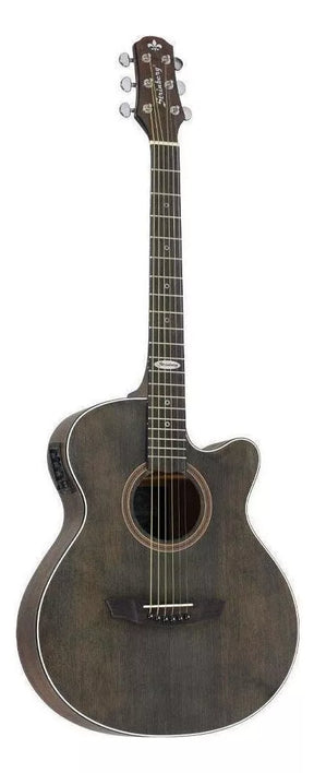 Violão eletroacústica Strinberg Black SA200C para destros tobacco louro indiano