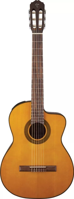 Violão clássico Takamine GC1CE para destros natural ébano brilhante