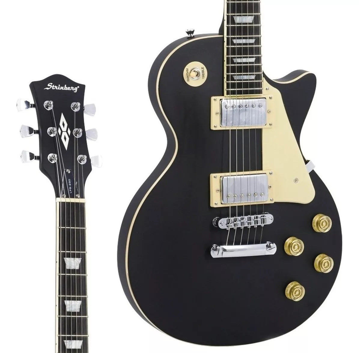 Guitarra Strinberg Les Paul Lps 230 Bks Eletrica Preta Fosca Cor Preto Fosco Material Do Diapasão Madeira Orientação Da Mão Destro