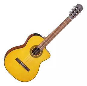 Violão clássico Takamine GC1CE para destros natural ébano brilhante