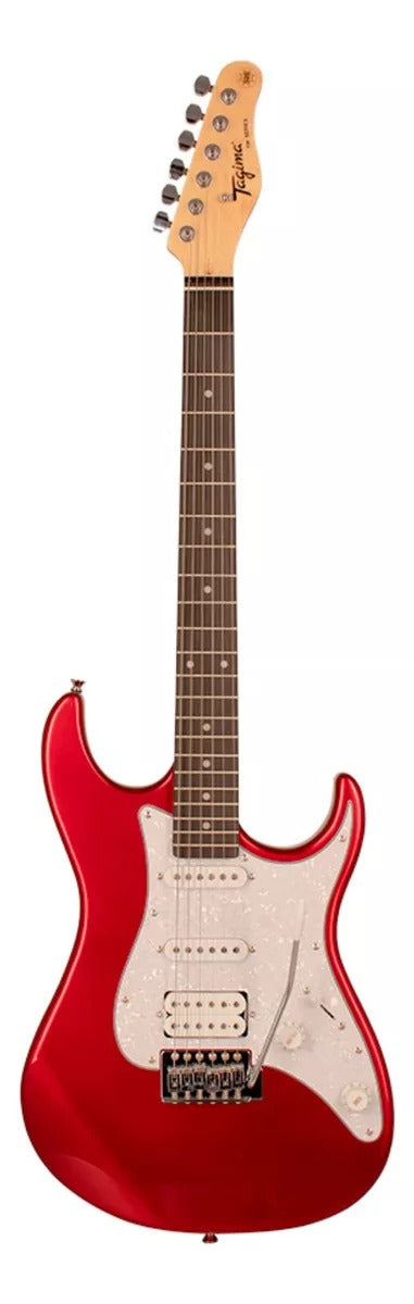 Guitarra elétrica Tagima TW Series TG-520 de tília candy apple metalizado com diapasão de madeira técnica