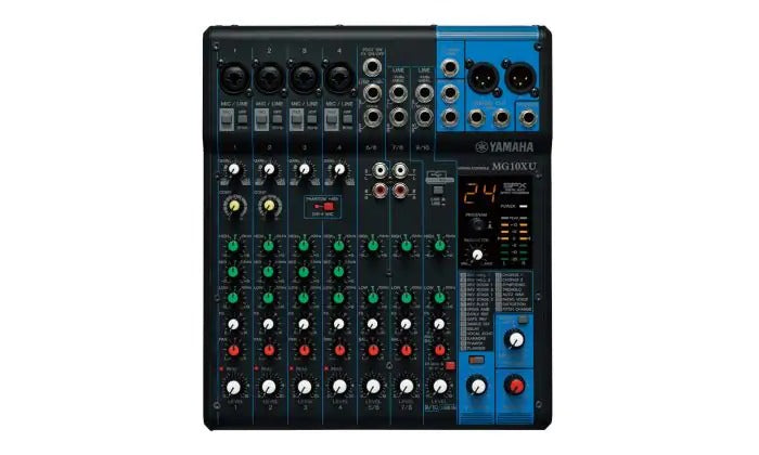 Mesa de Som Analógica de Mixer 10 Canais Yamaha MG10XU